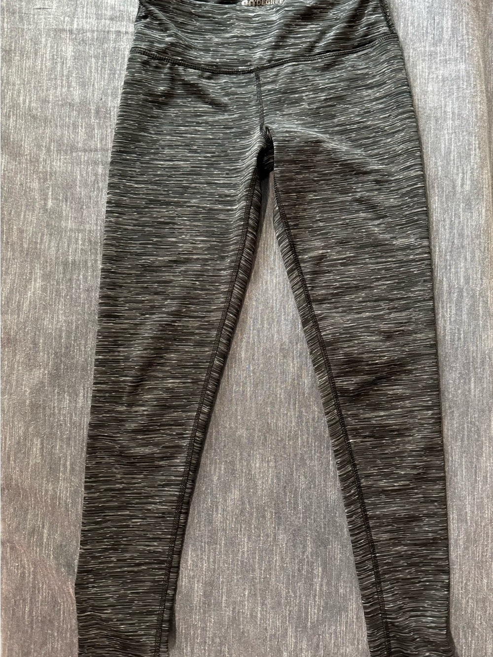 90 Degree By Reflex Black Space-Dye High-Waist Leggings